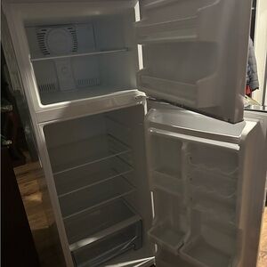 White Refrigerator with Freezer